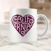 Curvy Heart Purple Mug-CA LIMITED