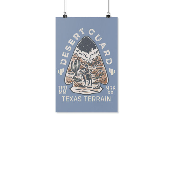 Desert Guard Texas Bali Blue Poster-CA LIMITED