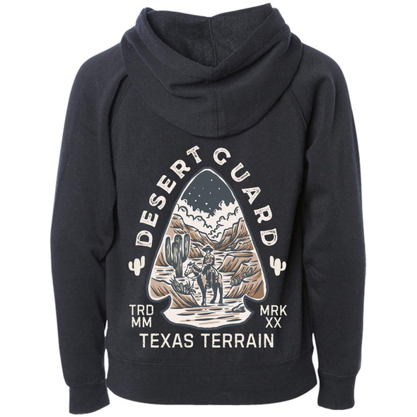 Desert Guard Texas Raglan Youth Zip Up Hoodie-CA LIMITED