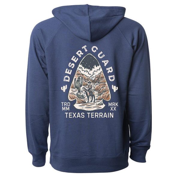 Desert Guard Texas Raglan Zipper Hoodie-CA LIMITED