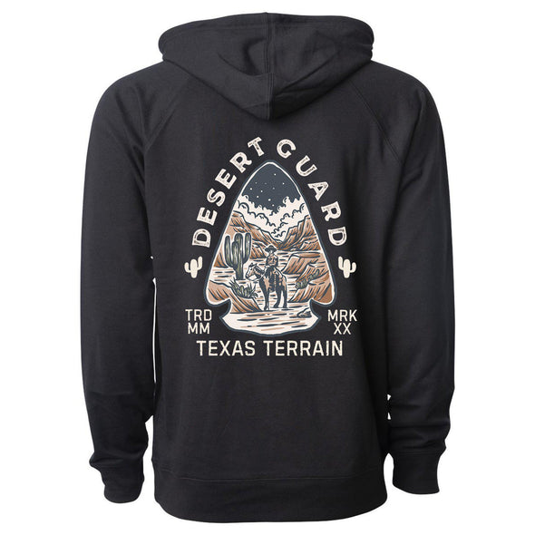 Desert Guard Texas Raglan Zipper Hoodie-CA LIMITED