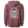 Desert Guard Texas Raglan Zipper Hoodie-CA LIMITED