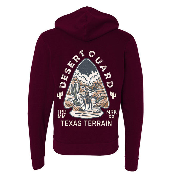 Desert Guard Texas Zipper Hoodie-CA LIMITED