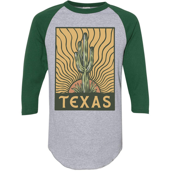 Desert Sunset TX Baseball Tee-CA LIMITED