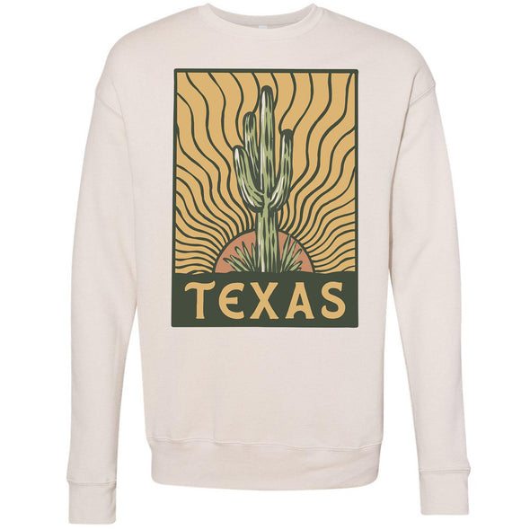 Desert Sunset TX Drop Shoulder Sweater-CA LIMITED