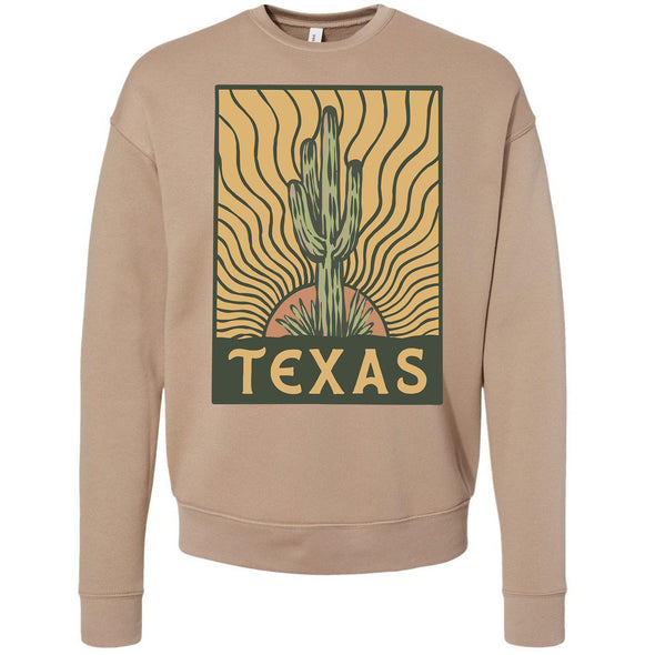 Desert Sunset TX Drop Shoulder Sweater-CA LIMITED