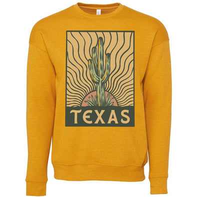 Desert Sunset TX Drop Shoulder Sweater-CA LIMITED