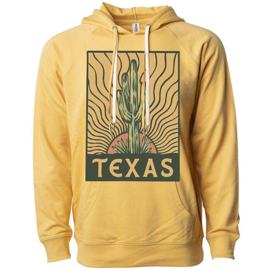 Desert Sunset TX Raglan Hoodie-CA LIMITED