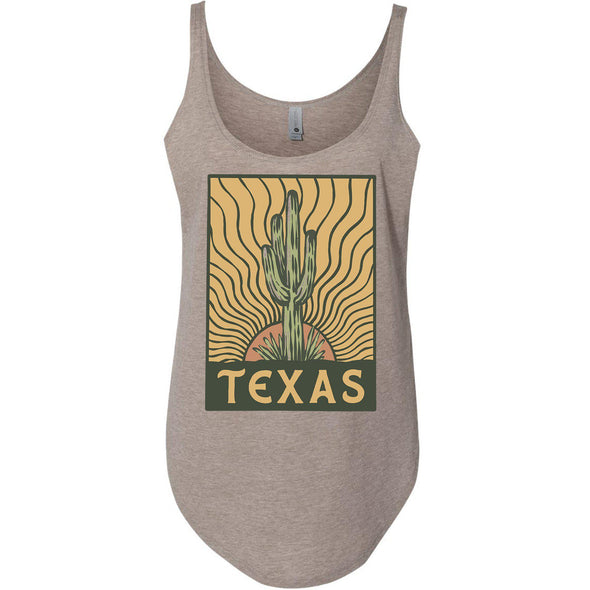 Desert Sunset TX Side Slit Tank-CA LIMITED