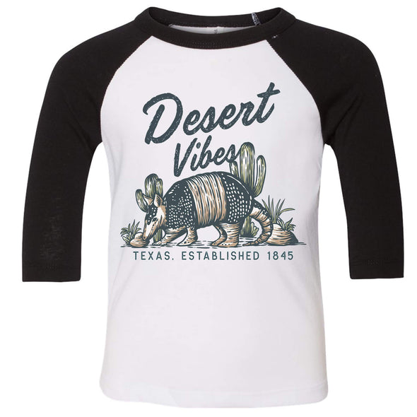 Desert Vibes Texas Toddler Baseball Tee-CA LIMITED