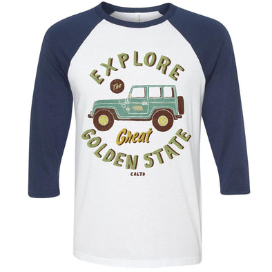 Explore The Golden State Baseball Tee-CA LIMITED