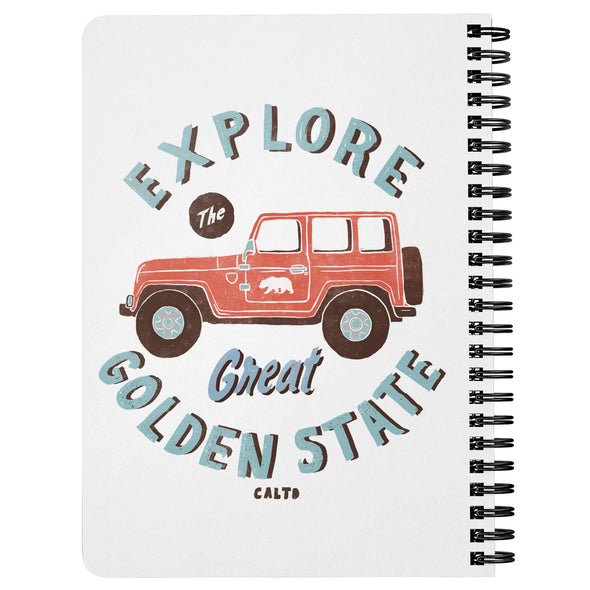 Explore White Spiral Notebook-CA LIMITED