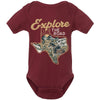 Explore the Road Texas Baby Onesie-CA LIMITED