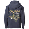 Explore the Road Texas Raglan Toddlers Zip Up Hoodie-CA LIMITED