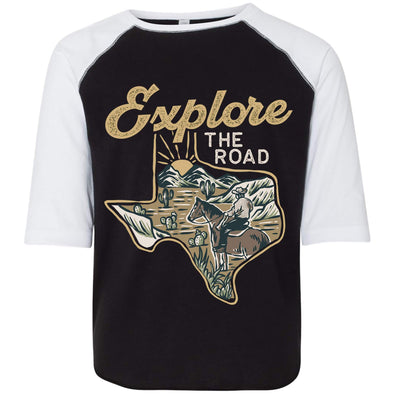 Explore the Road Texas Youth Baseball Tee-CA LIMITED