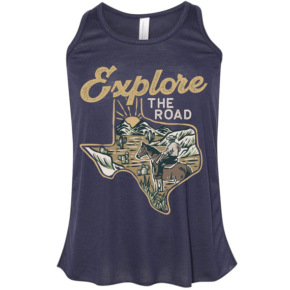 Explore the Road Texas Youth Flowy Tank-CA LIMITED