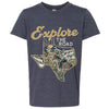 Explore the Road Texas Youth Tee-CA LIMITED