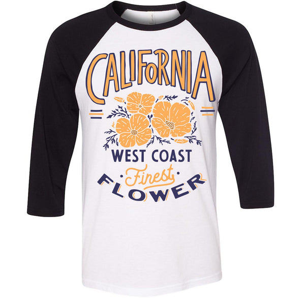 Finest Poppies Baseball Tee-CA LIMITED