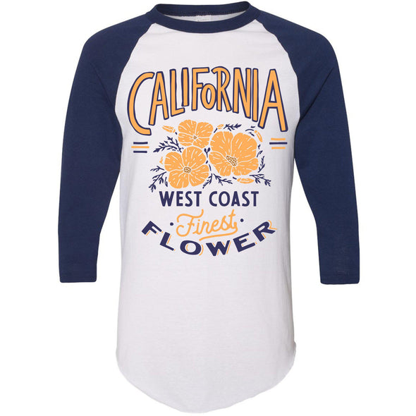 Finest Poppies Baseball Tee-CA LIMITED