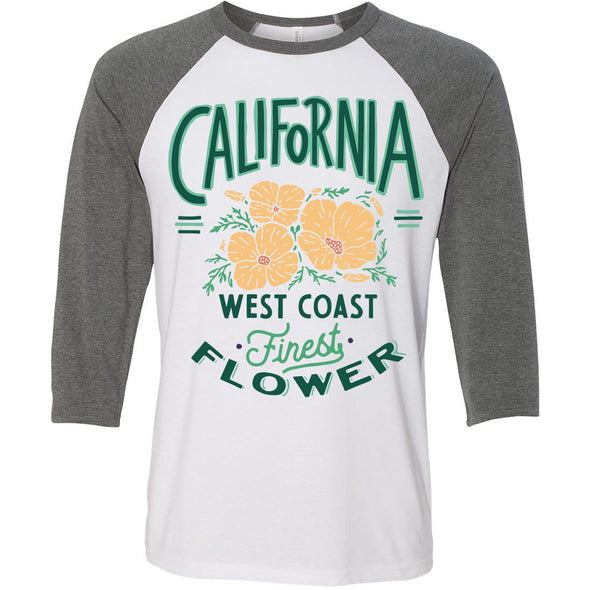 Finest Poppies Baseball Tee-CA LIMITED