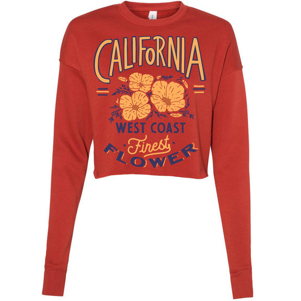 Finest Poppies Cropped Sweater-CA LIMITED