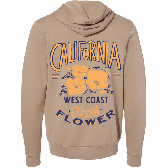 Finest Poppies Zipper Hoodie-CA LIMITED