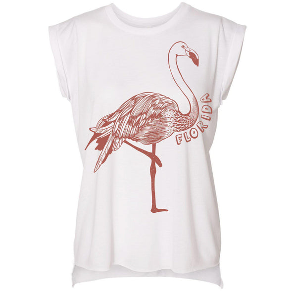 Flamingo FL Rolled Sleeve Tank-CA LIMITED