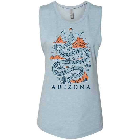 Grand Canyon Snake Arizona Muscle Tank-CA LIMITED