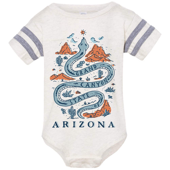 Grand Canyon Snake Arizona Stripes Baby Onesie-CA LIMITED