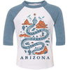 Grand Canyon Snake Arizona Toddler Baseball Tee-CA LIMITED