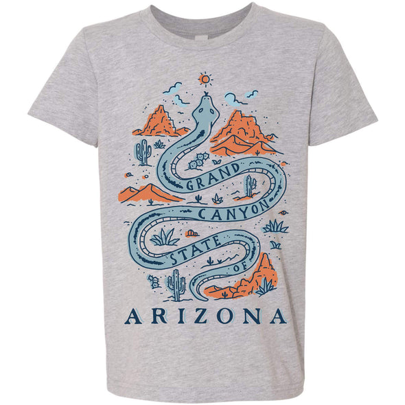 Grand Canyon Snake Arizona Youth Tee-CA LIMITED