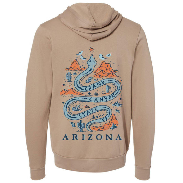 Grand Canyon Snake Arizona Zipper Hoodie-CA LIMITED