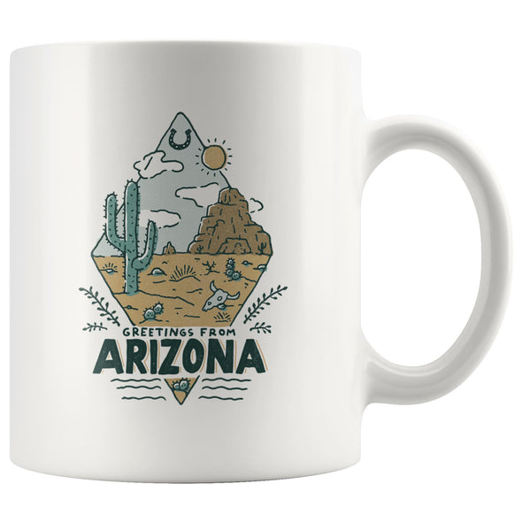 Greetings From Arizona Ceramic Mug-CA LIMITED