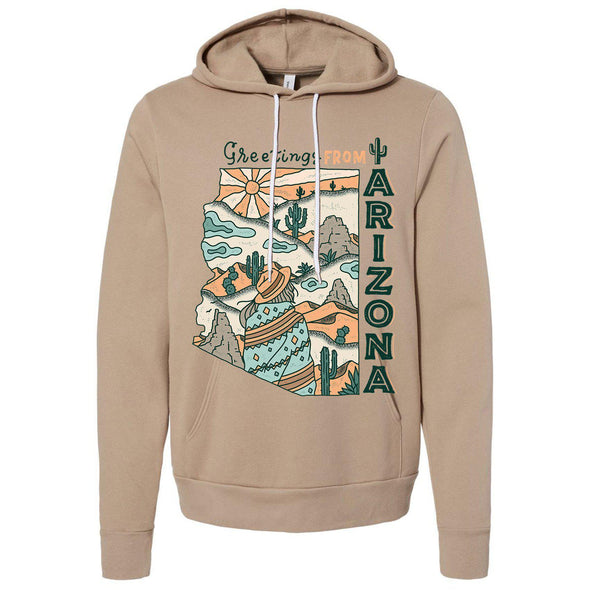 Greetings from Arizona Pullover Hoodie-CA LIMITED