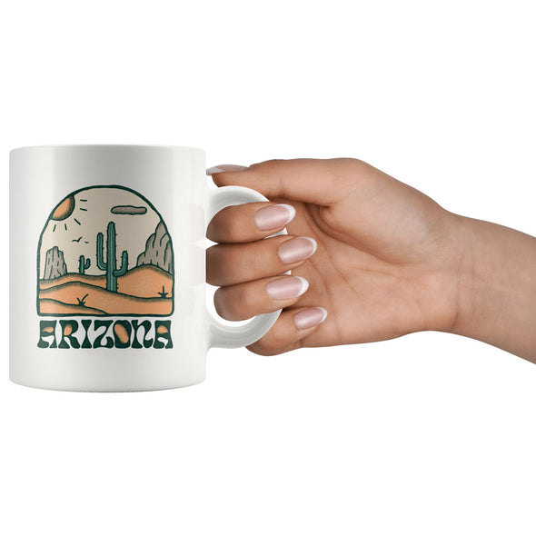 Groovy Desert Arizona Ceramic Mug-CA LIMITED