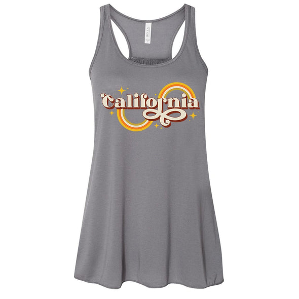 Groovy Rainbow Flowy Tank-CA LIMITED