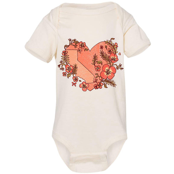 Heart State Baby Onesie-CA LIMITED