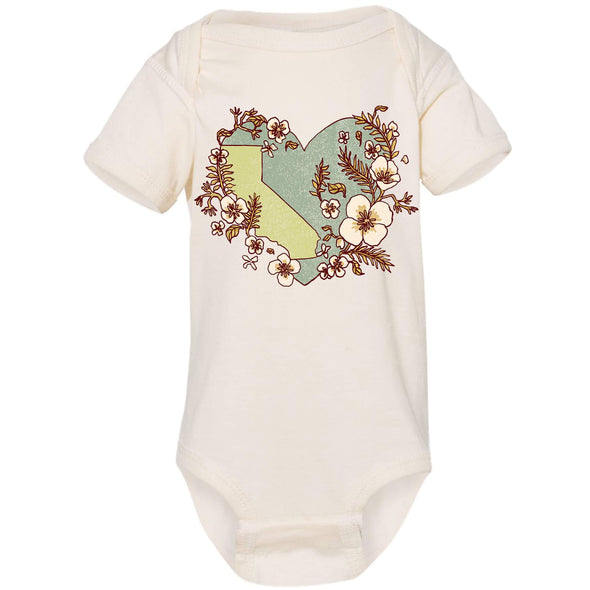 Heart State Baby Onesie-CA LIMITED