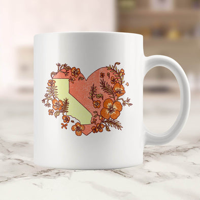 Heart State Ceramic Mug-CA LIMITED