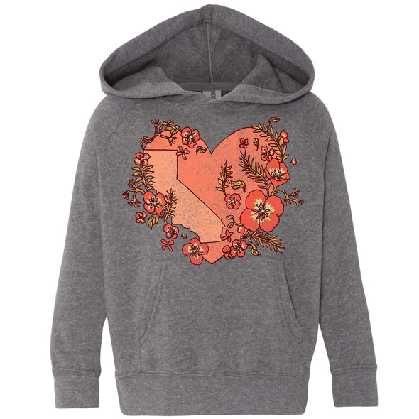 Heart State Raglan Toddlers Hoodie-CA LIMITED