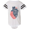 I Left My Heart In CA Stripes Baby Onesie-CA LIMITED