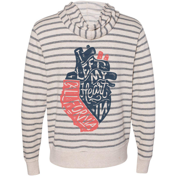 I Left My Heart In CA Zipper Hoodie-CA LIMITED