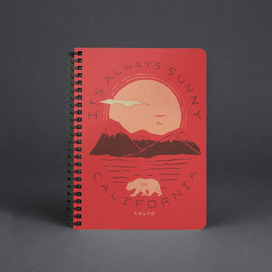 It's Always Sunny In California Red Spiral Notebook-CA LIMITED