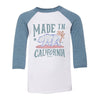 Made In California Youth Baseball Tee-CA LIMITED