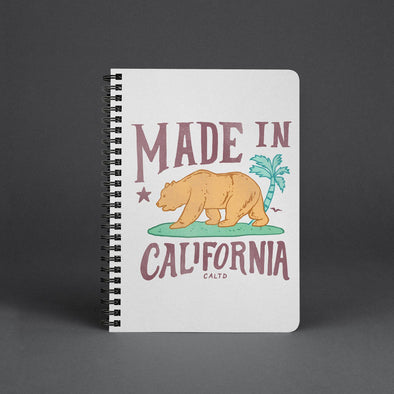 Made in California Grey Spiral Notebook-CA LIMITED