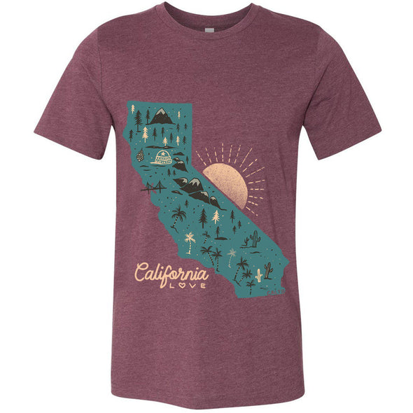 Map CA Love Tee-CA LIMITED