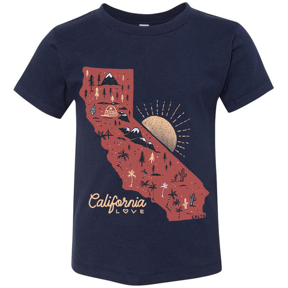 Map CA Love Toddlers Tee-CA LIMITED