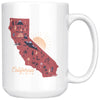 Map Ca Love Maroon Mug-CA LIMITED