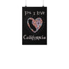 P.S. I Love California Black Poster-CA LIMITED