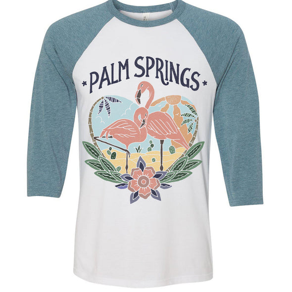 Palm Springs Baseball Tee-CA LIMITED